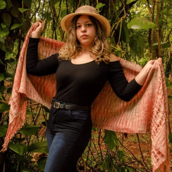 Pashmina de Seda y Lana #9